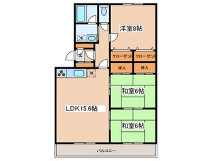 アビタシオンヤマダの物件間取画像